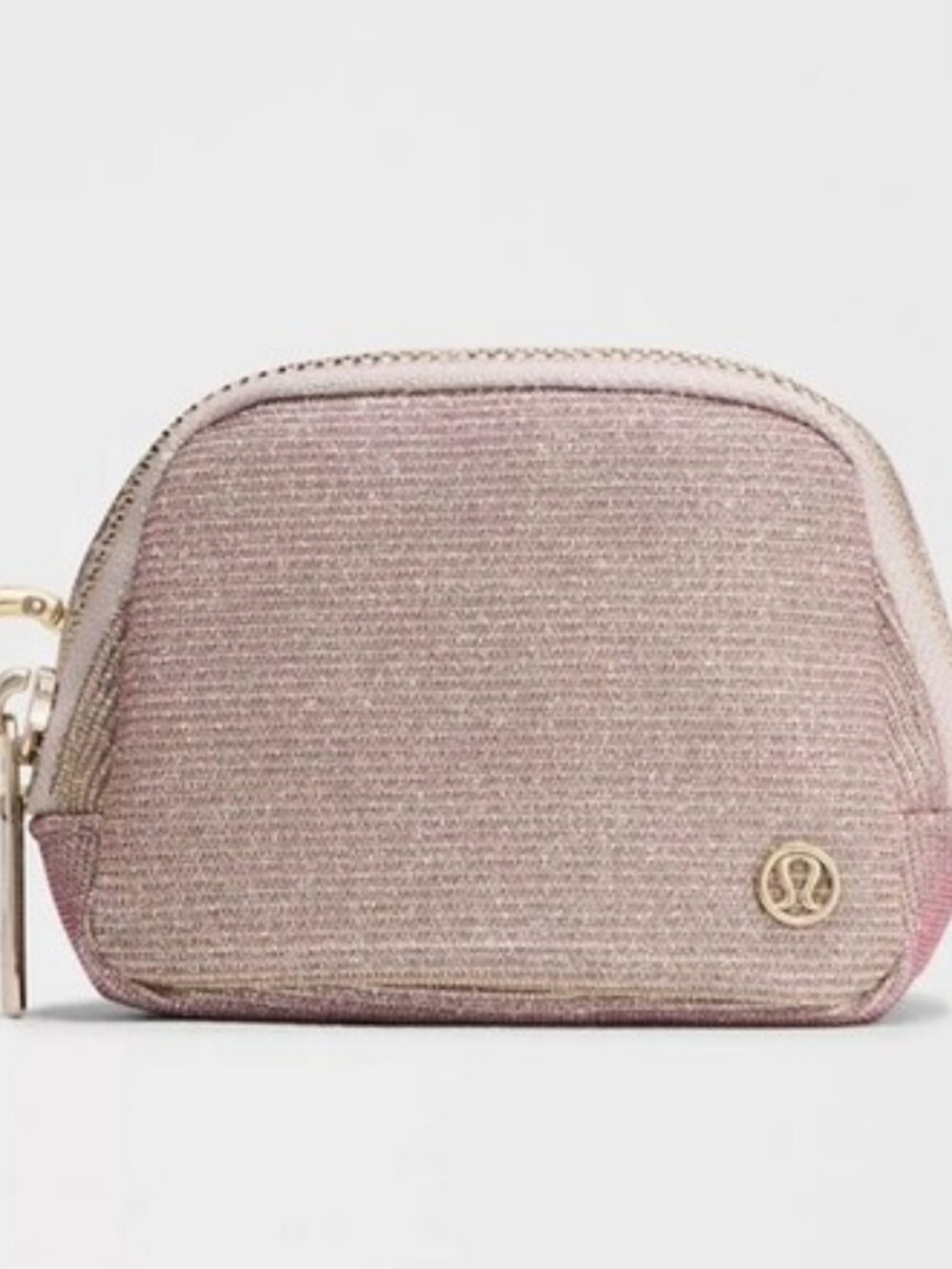 NWT Lululemon Everywhere Belt Bag Nano Glitter Pink Gold OS